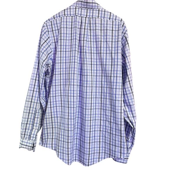 Brooks Bothers SZ L Men’s button up dress shirt Blue/white - Picture 2 of 5